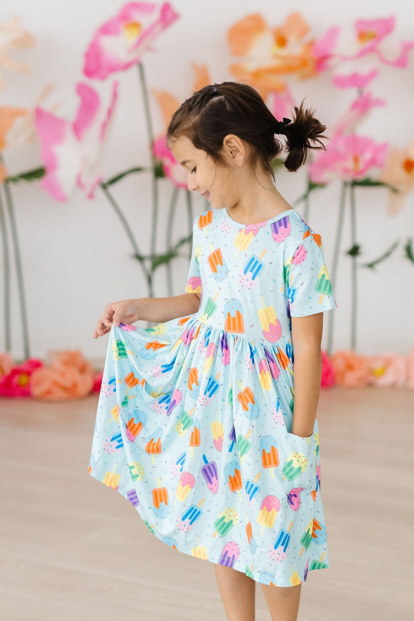 sweet-treat-s-s-pocket-twirl-dress Mila &  Rose - Sophia's Style-Sweet Treat S/S Pocket Twirl Dress-6-12M--1